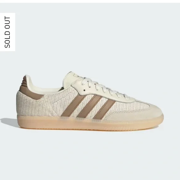 Adidas Samba OG Crochet Knit Cream White Cardboard Crystal Sand Mens 6/ Womens 7 - Picture 2 of 16